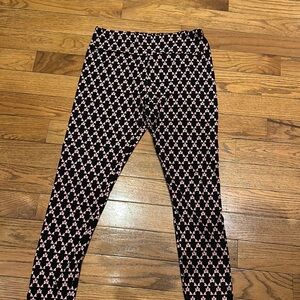 Disney - Minnie Mouse shapes- Chic Black and pink Patterned Leggings